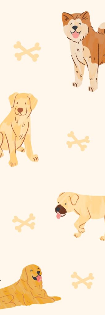 Dessin de plusieurs chiens